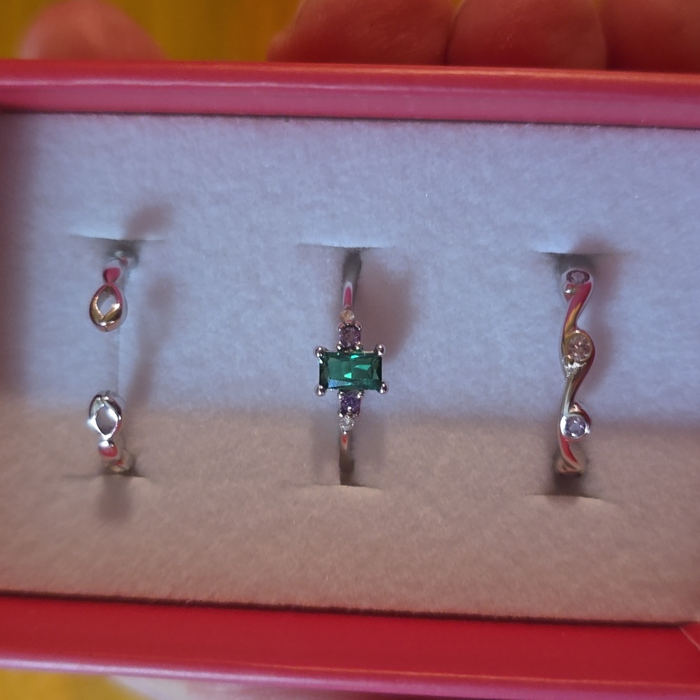 New With Box Ryze Sterling Silver Stackerz Rings. Size 6.